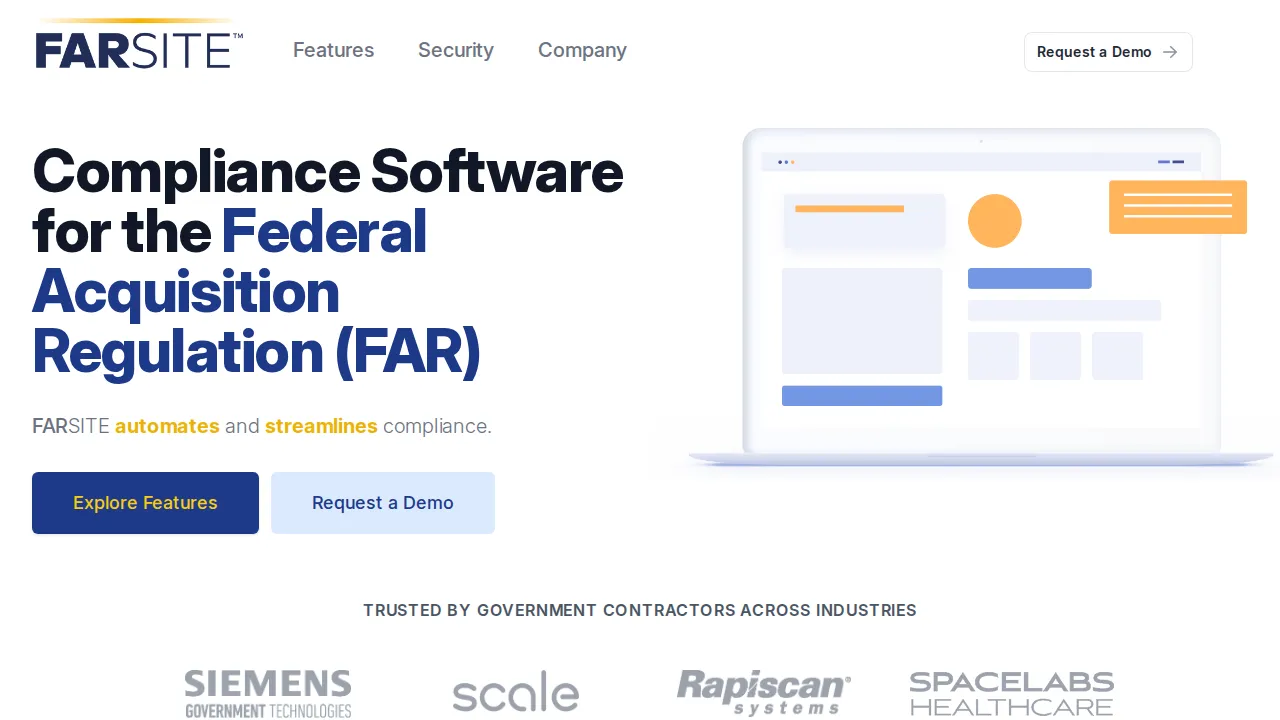 Screenshot of FAR SITE website