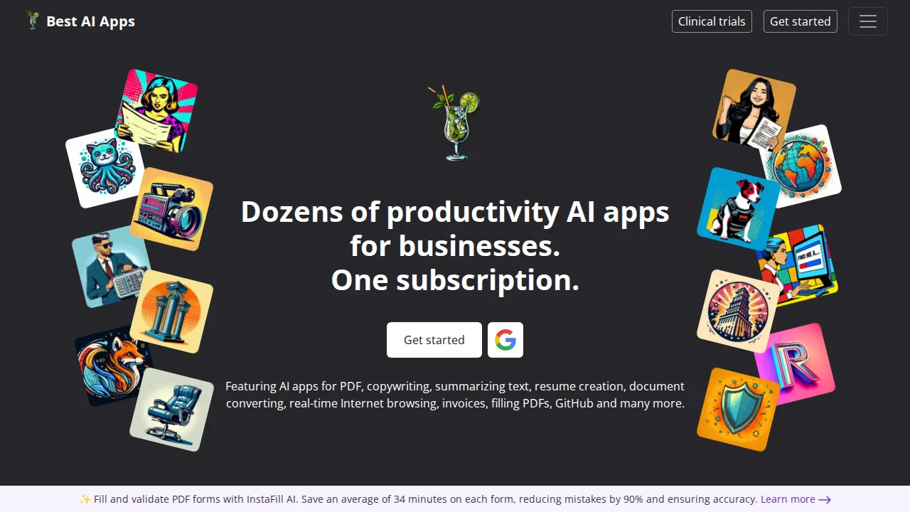 Screenshot of Copilot website