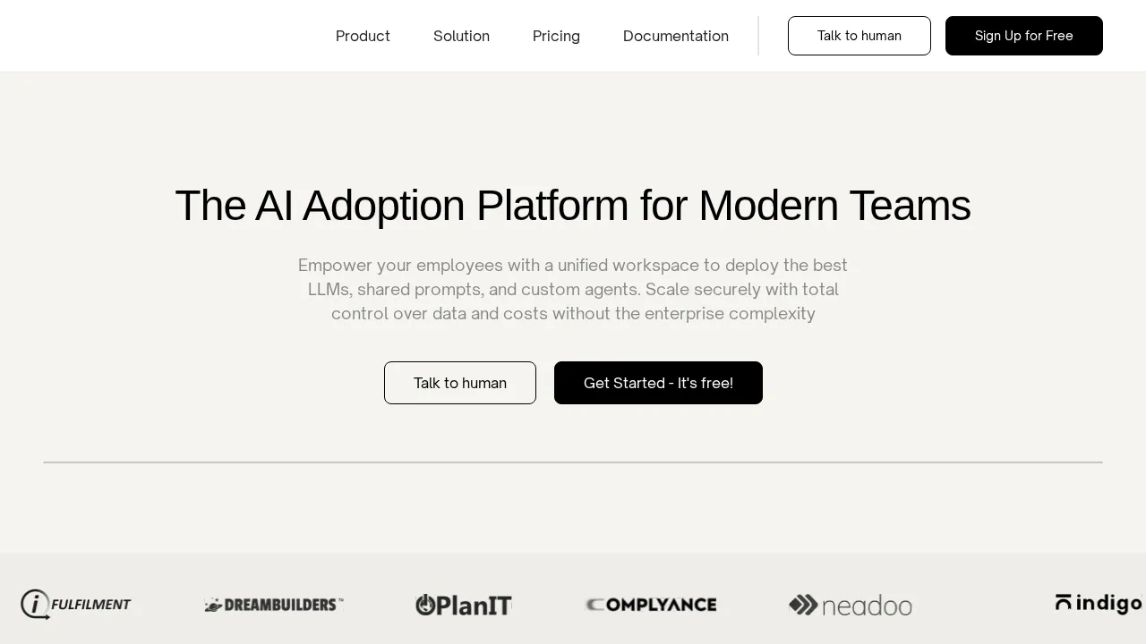 Screenshot of AICamp website