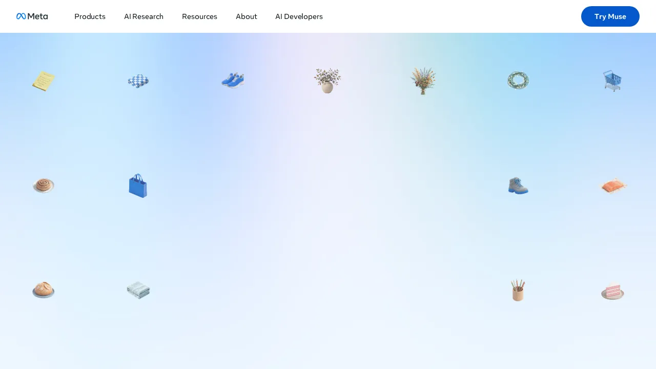 Screenshot of Muse website